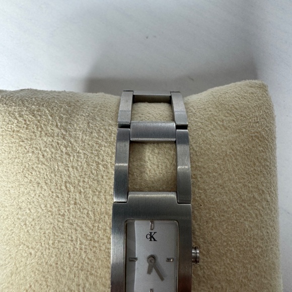 Women's Calvin Klein Retangular white dial stainless steel Quartz Watch - Picture 5 of 8